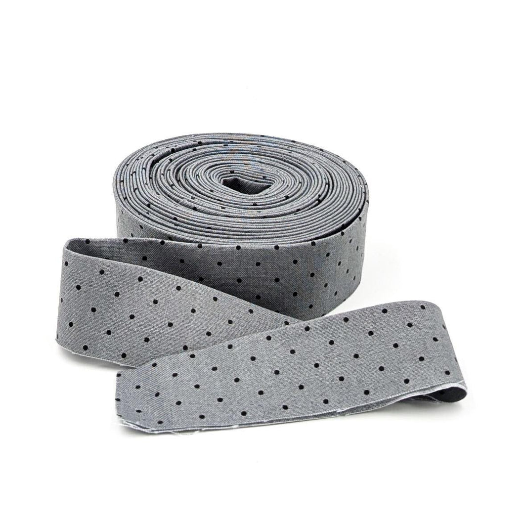 Quilt Binding Tula Pink Tiny Dot Shadow Gray 1 1/4