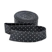 Load image into Gallery viewer, Quilt Binding Tula Pink Tiny Dot Carbon Gray 1 1/4" Single Fold
