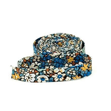 Load image into Gallery viewer, Double Fold Bias Tape 1/2&#39;&#39; Liberty of London Tana Lawn Emma Louise Blue Autumn
