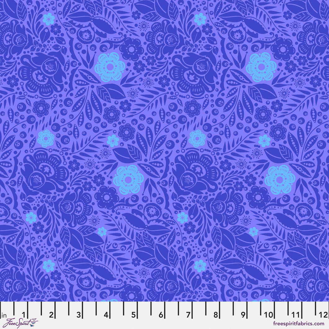 Love Always, AM Lace Cobalt Blue Fabric Half Yards