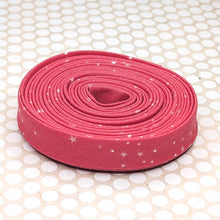 Load image into Gallery viewer, Double Fold Bias Tape 1/2'' Essence Starlight Hot Pink Binding
