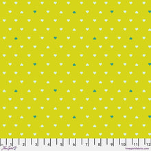 Load image into Gallery viewer, Tula Pink Besties Unconditional Love Hearts Clover Green Fabric Half Yards
