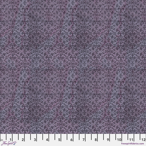 Eclectic Elements Laboratory Tapestry Purple Fabric Half Yard