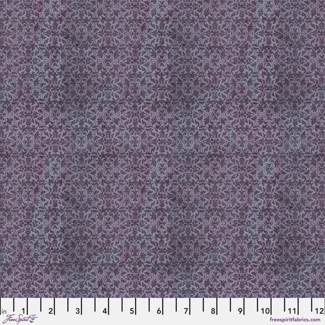 Eclectic Elements Laboratory Tapestry Purple Fabric Half Yard