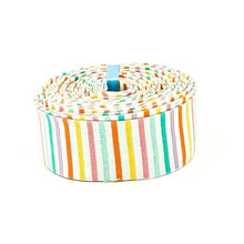 Load image into Gallery viewer, Quilt Binding Carnival Rainbow Stripe 1 1/4" Single Fold
