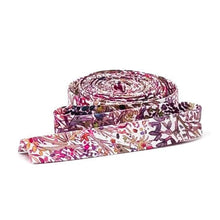 Load image into Gallery viewer, Double Fold Bias Tape 1/2'' Liberty of London Tana Lawn Fields of Eden Purple
