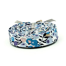 Load image into Gallery viewer, Double Fold Bias Tape 1/2'' Liberty of London Tana Lawn Wiltshire Blossom Purple/Blue
