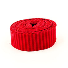 Load image into Gallery viewer, Quilt Binding Red Tone On Tone 1/8'' Stripe 1 1/4" Single Fold
