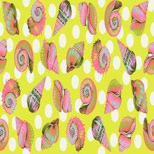 Load image into Gallery viewer, IN STOCK - Tula Pink Floral Reef Seagrass Yellow Quilt Backing Half Yards
