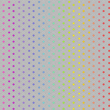 Load image into Gallery viewer, Tula Pink Hexy Dove Gray Rainbow Fabric Half Yards
