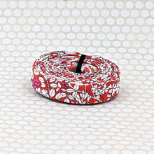 Load image into Gallery viewer, Double Fold Bias Tape 1/2'' Liberty of London Tana Lawn June's Meadow Red
