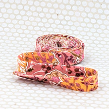 Load image into Gallery viewer, Double Fold 1/2'' Bias Tape Liberty of London Tana Lawn Aspley Tile Curry Binding

