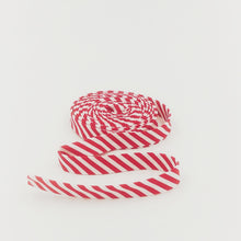 Load image into Gallery viewer, Bias Tape Stripes Red &amp; White
