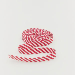 Bias Tape Stripes Red & White
