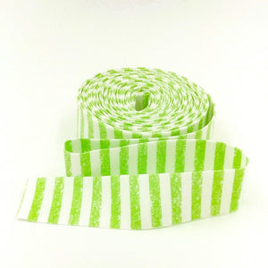 Quilt Binding Crayon Stripe Key Lime Green