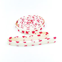 Load image into Gallery viewer, Double Fold Bias Tape 1/2&#39;&#39; Red Hot Umbrellas Cream
