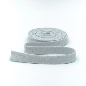 Double Fold Bias Tape 1/2'' Linen Blend Light Gray