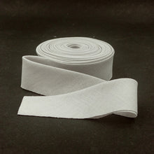 Load image into Gallery viewer, Bias Quilt Binding Linen Blend Light Gray 1 1/4&quot; Wide Single Fold
