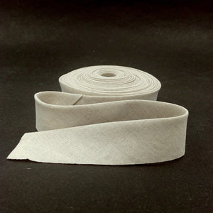 Bias Quilt Binding Linen Blend Natural 1 1/4" Wide Single Fold