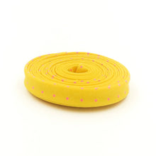 Load image into Gallery viewer, Double Fold Bias Tape 1/2&#39;&#39; True Colors Tiny Dots Flare Yellow Tula Pink
